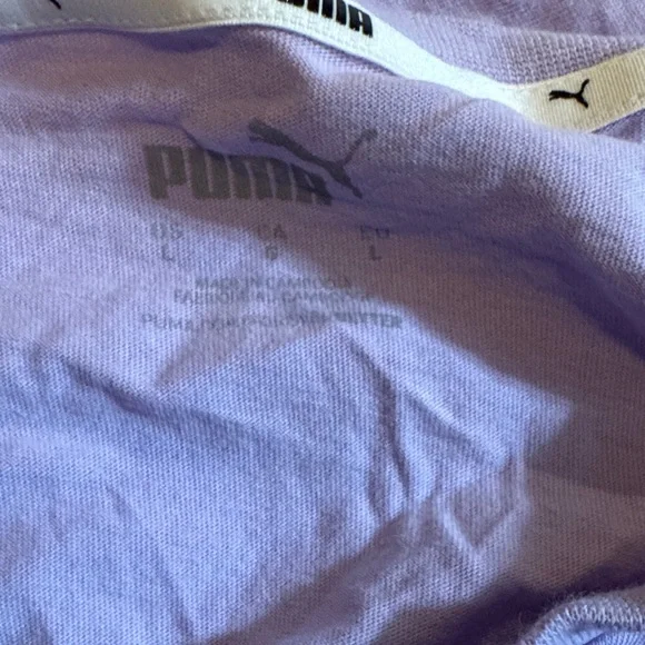 Puma Lavender Tee with Bold Logo - Picture 4 of 5